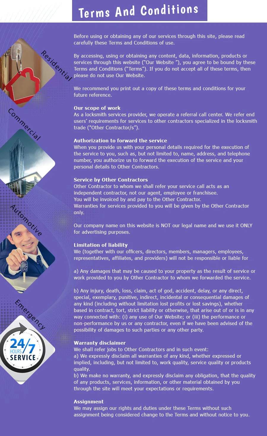 Folcroft Locksmith Service, Folcroft, PA 610-226-2132 - terms-and-condition-n-19
